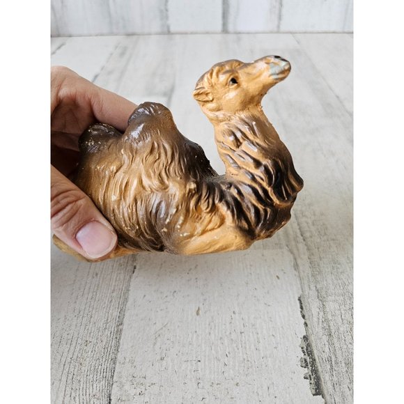 Vintage chalkware camel nativity village Xmas decor - Picture 8 of 11